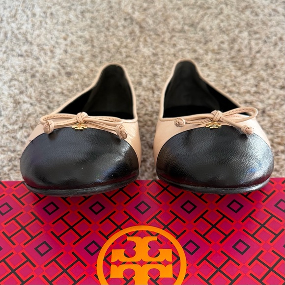Tory Burch Cap-Toe Ballet Goat Leather Flat - Picture 6 of 12